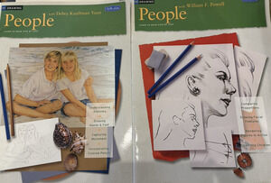 2 Walter Foster Art Books Drawing People Debra Kauffman Yaum William Powell Draw